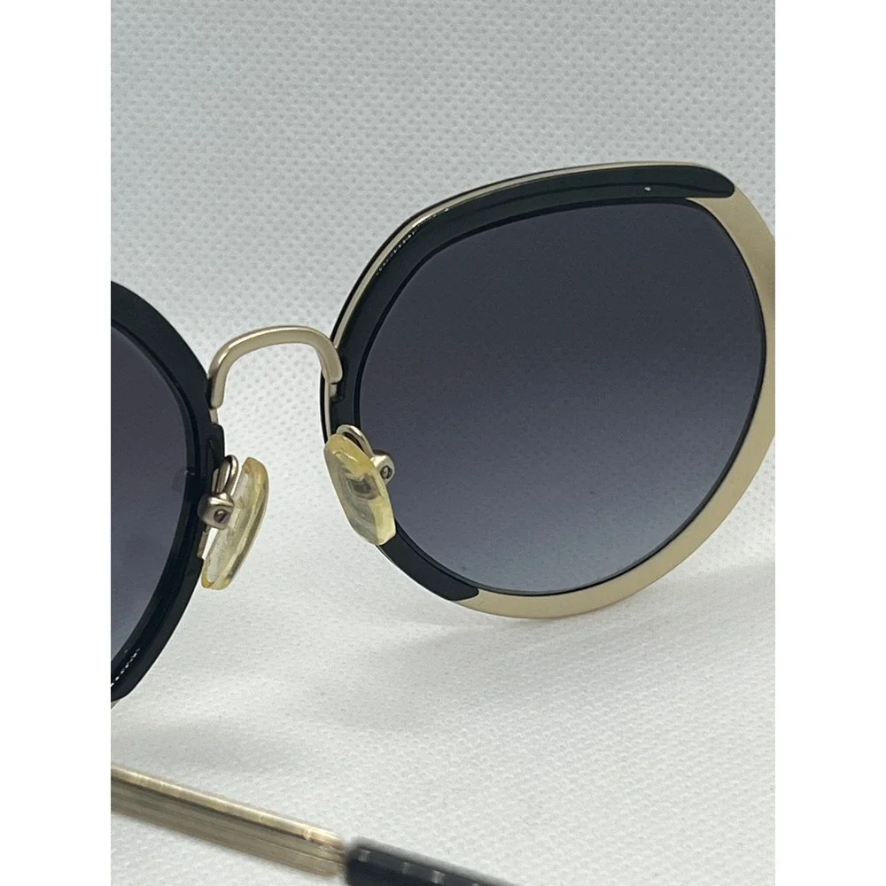 Michael Kors‎ Sunglasses Round Gold Black Designer Fashion Shades